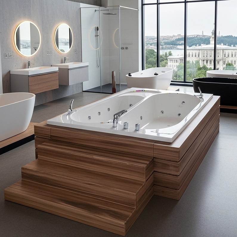 Equal Acrylic Freestanding Bathtub Made in Turkey